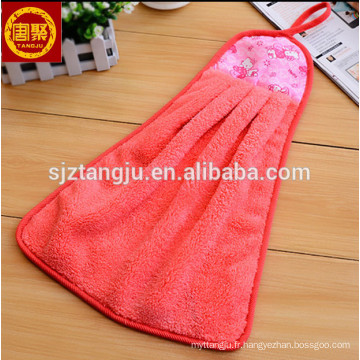 Adorable serviette de toilette, serviette à la main avec crochet, serviette colorée